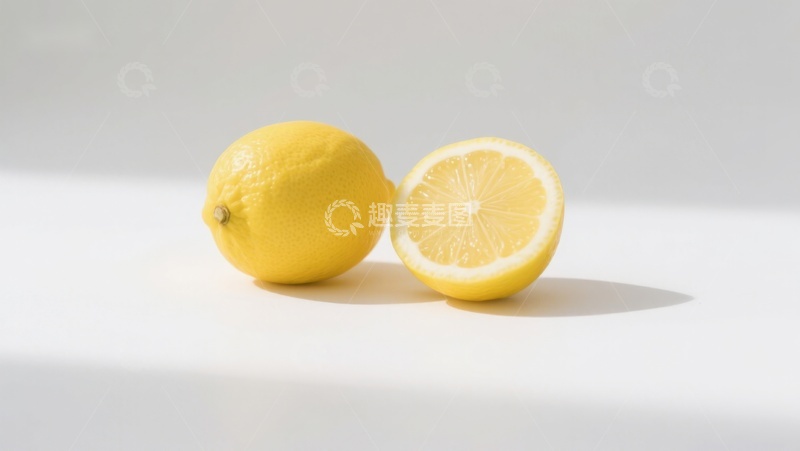 高清大图下载【趣麦麦图】新鲜柠檬与切片展示
