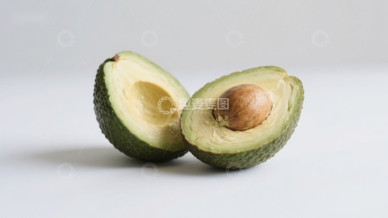 高清大图下载【趣麦麦图】切开的牛油果展示其内部