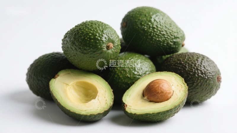 高清大图下载【趣麦麦图】新鲜牛油果堆叠展示