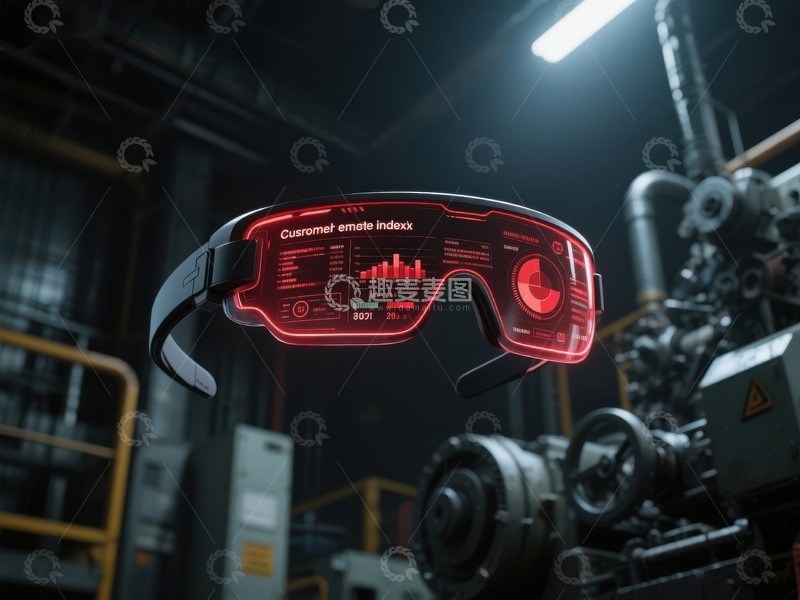 高清大图下载【趣麦麦图】智能眼镜在工业环境中的应用展示
