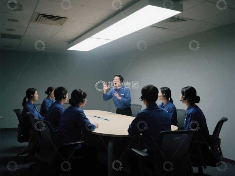 高清大图下载【趣麦麦图】会议室中团队讨论
