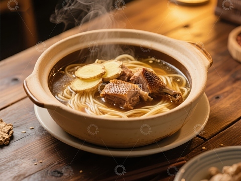 热气腾腾的砂锅面食