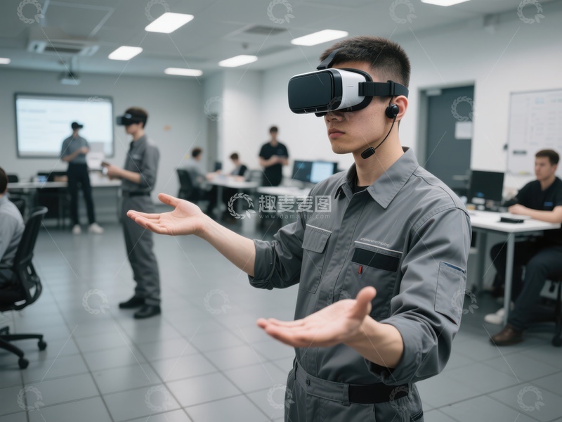 高清大图下载【趣麦麦图】虚拟现实技术培训现场