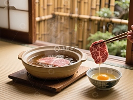 日式涮肉与生蛋，传统美食体验
