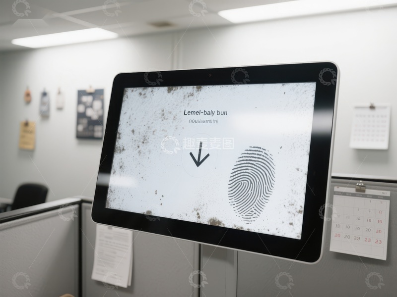 高清大图下载【趣麦麦图】显示屏展示指纹识别界面