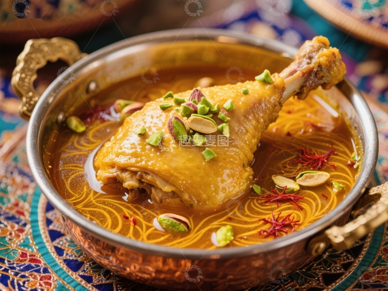 高清大图下载【趣麦麦图】香料浓郁的鸡肉炖菜