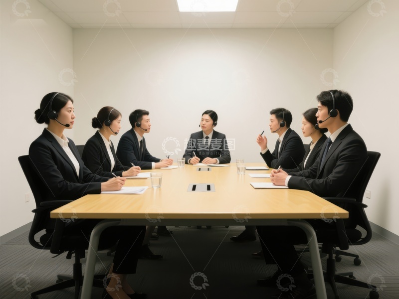 高清大图下载【趣麦麦图】商务团队会议讨论