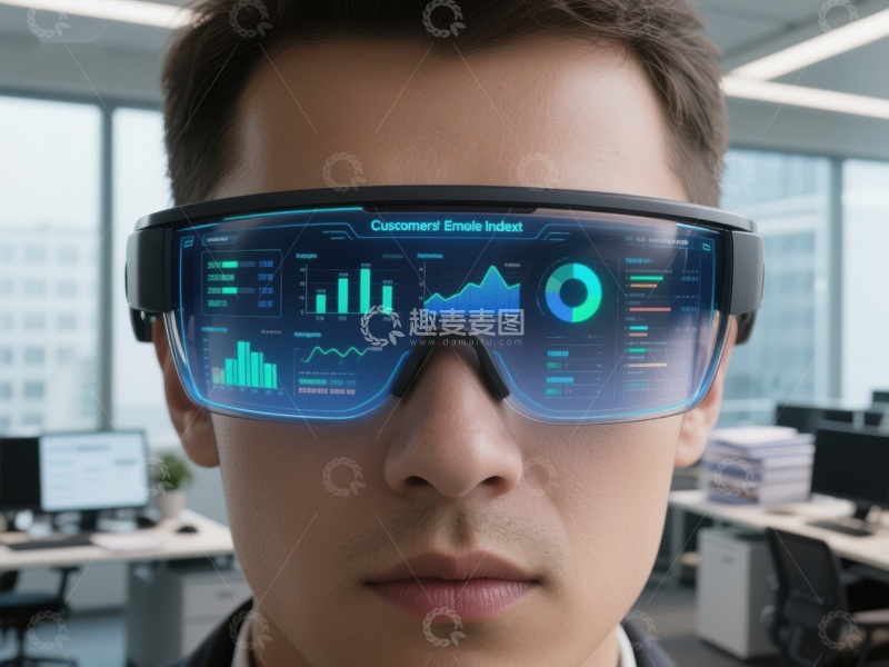 高清大图下载【趣麦麦图】智能眼镜显示数据分析界面
