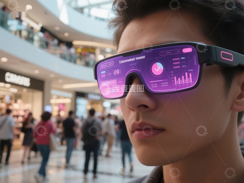 高清大图下载【趣麦麦图】智能眼镜展示未来科技