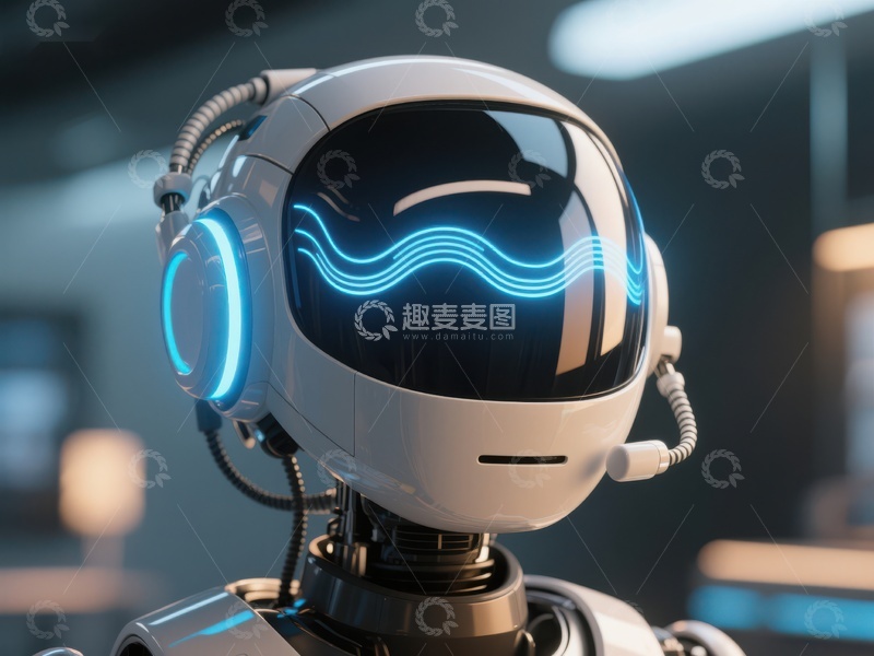 高清大图下载【趣麦麦图】未来科技机器人头盔特写