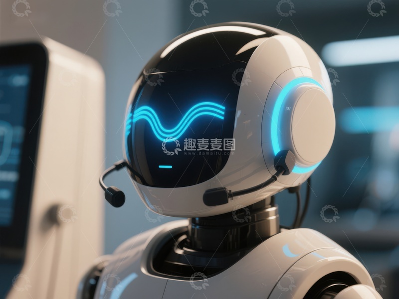 高清大图下载【趣麦麦图】未来科技机器人特写