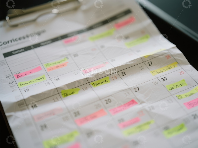 高清大图下载【趣麦麦图】标记日历的特写镜头