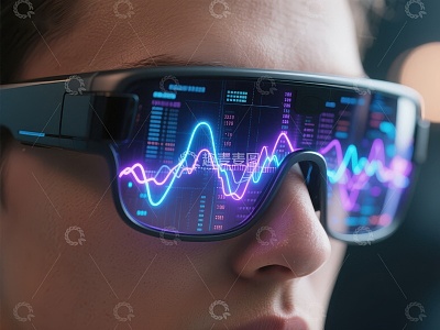 智能眼镜显示数据波形