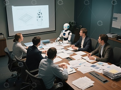 机器人参与商务会议