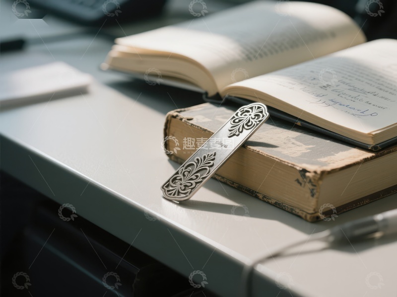 高清大图下载【趣麦麦图】书桌上的书籍与精美书签