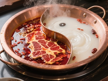 鸳鸯火锅：麻辣与清汤的完美结合