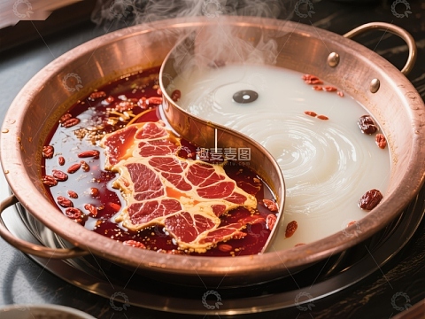 鸳鸯火锅：麻辣与清汤的完美结合