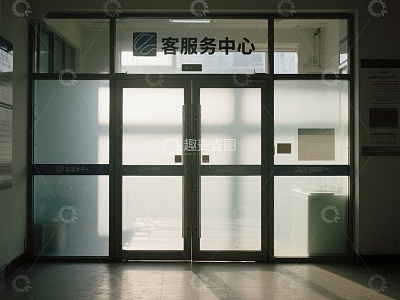 客服务中心玻璃门入口