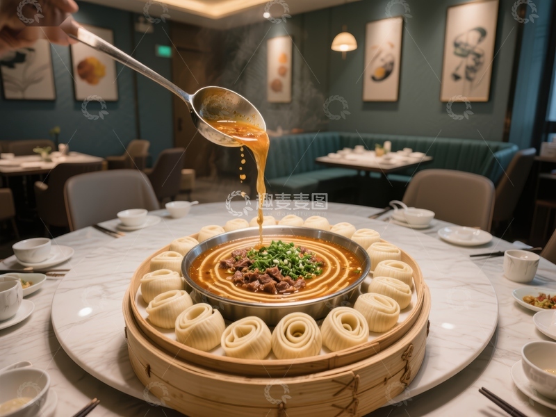 高清大图下载【趣麦麦图】热汤浇灌的中式美食