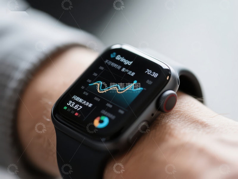 高清大图下载【趣麦麦图】智能手表显示健康数据