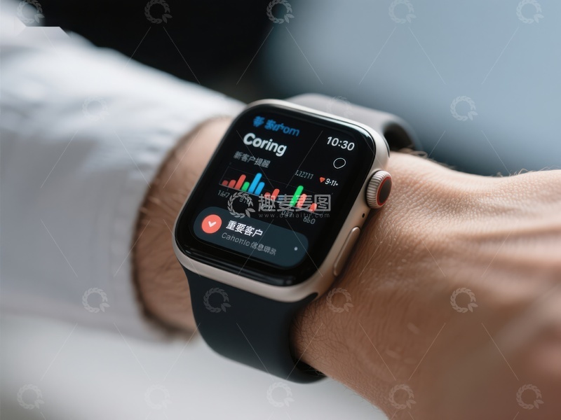 高清大图下载【趣麦麦图】智能手表显示股票信息