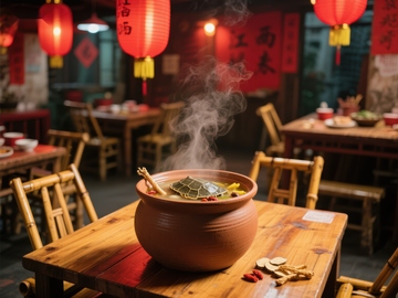 热气腾腾的砂锅美食