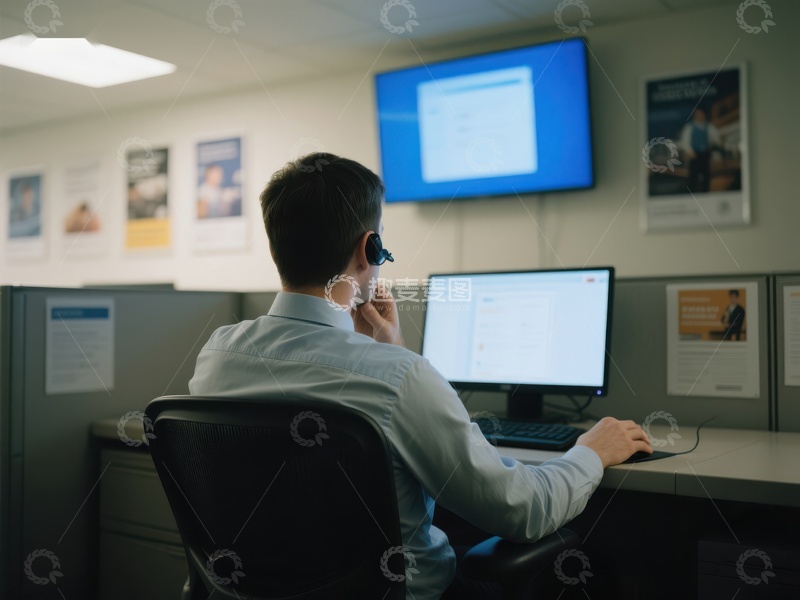高清大图下载【趣麦麦图】办公室内员工专注工作