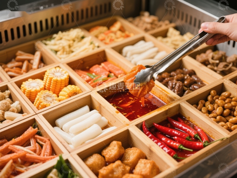 高清大图下载【趣麦麦图】自助餐桌上丰富的食材选择