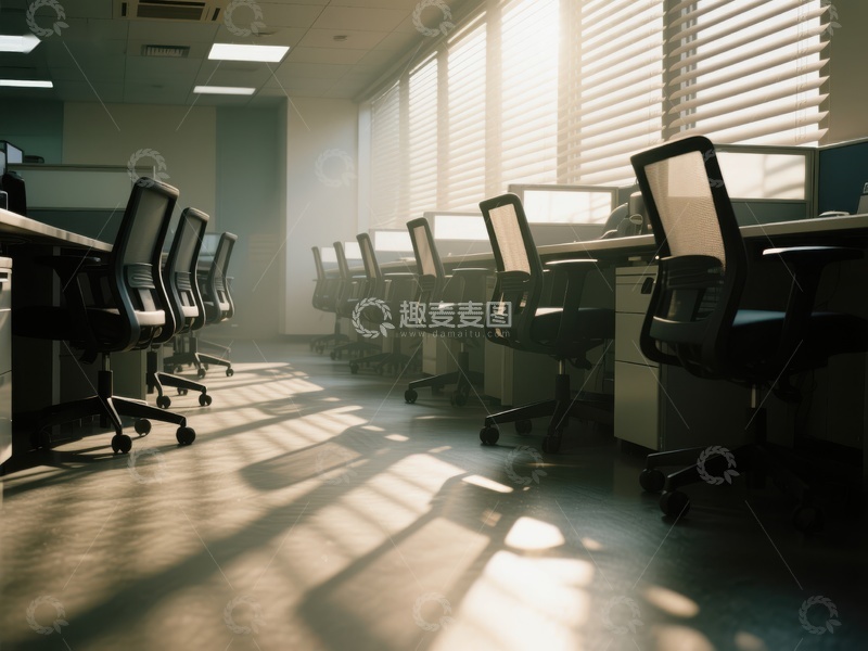 高清大图下载【趣麦麦图】阳光洒进的现代办公室