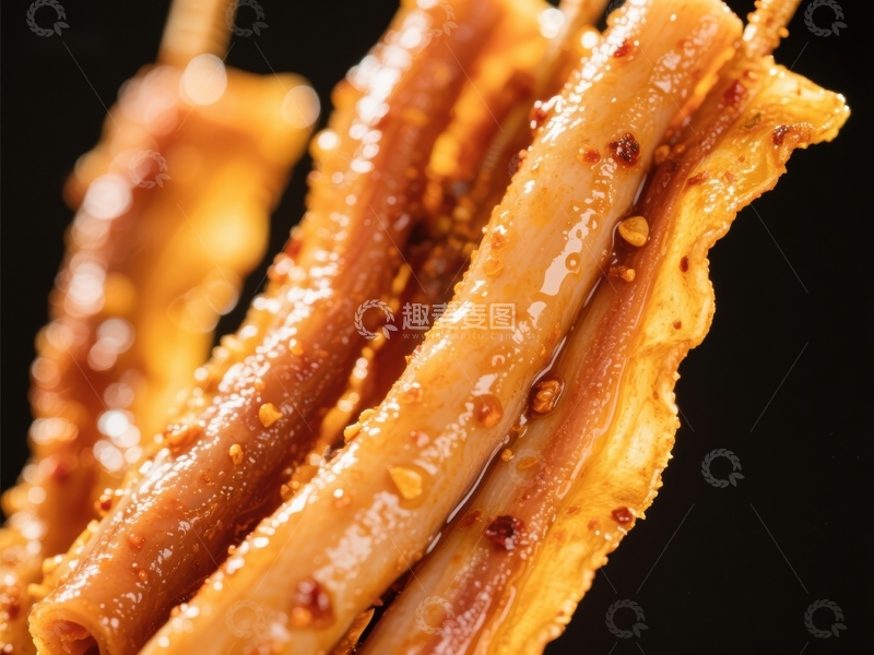 高清大图下载【趣麦麦图】麻辣鱿鱼须特写