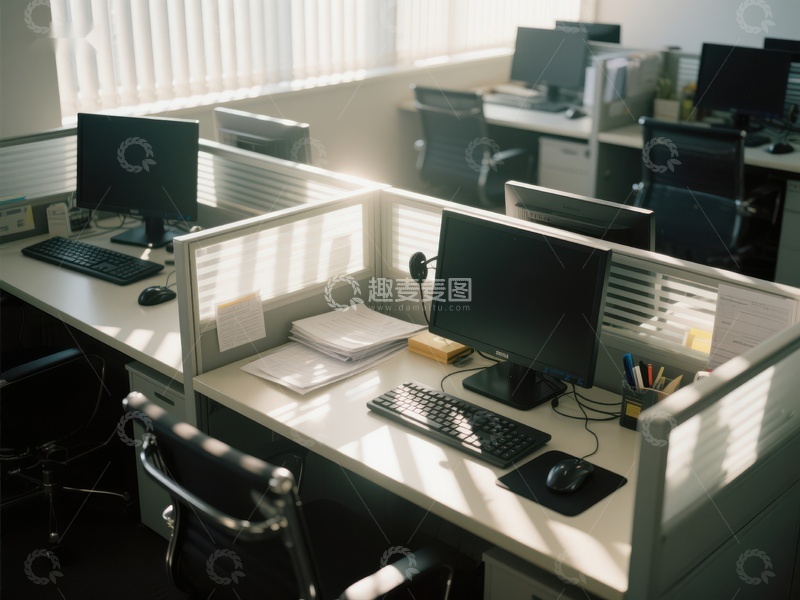 高清大图下载【趣麦麦图】现代办公室内的工作区域