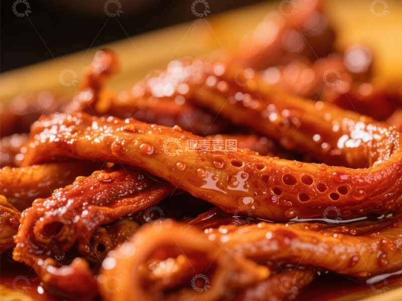 高清大图下载【趣麦麦图】香辣鸭肠特写，诱人美食