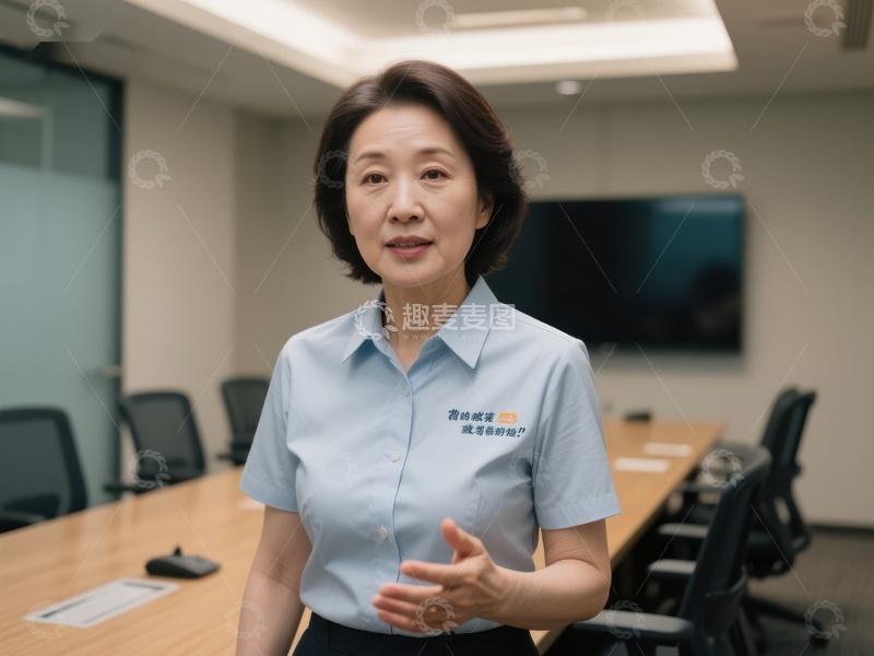 高清大图下载【趣麦麦图】会议室中的女性演讲者