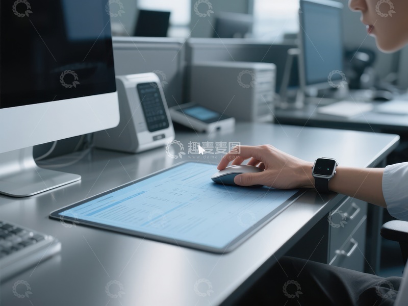 高清大图下载【趣麦麦图】办公桌前专注工作的场景
