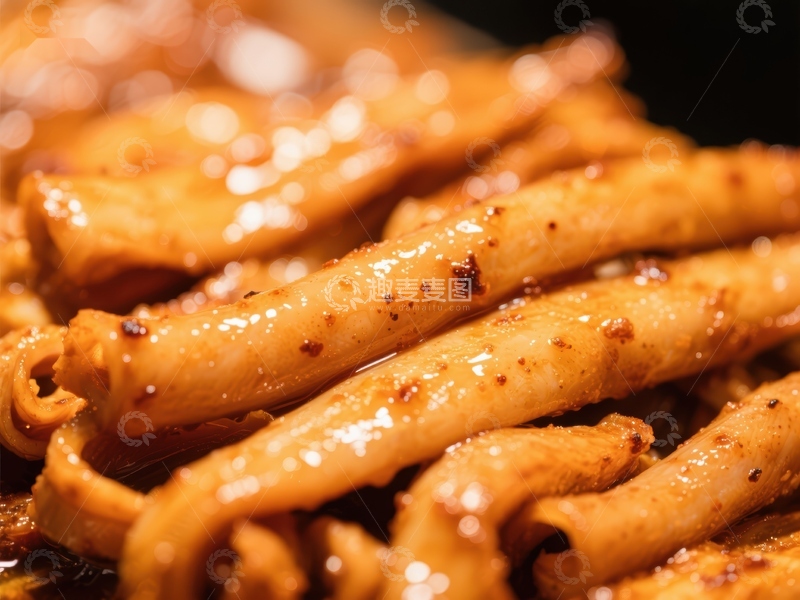 高清大图下载【趣麦麦图】香辣鱿鱼须特写