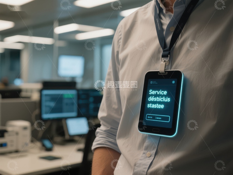 高清大图下载【趣麦麦图】办公环境中的智能设备佩戴者