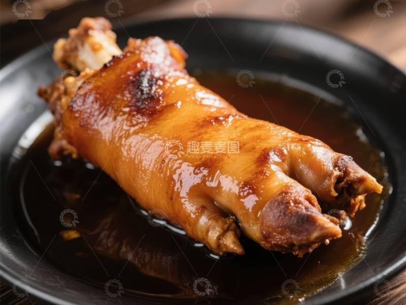 高清大图下载【趣麦麦图】-酱香猪蹄，色泽诱人