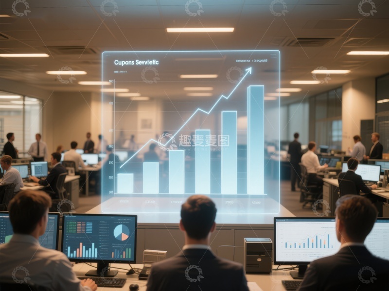 高清大图下载【趣麦麦图】数据分析团队专注业绩增长图表