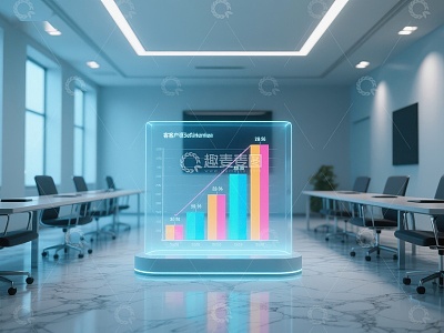 会议室中的未来数据展示