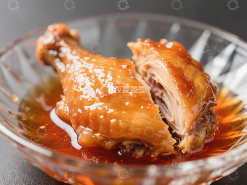 高清大图下载【趣麦麦图】酱汁鸡腿，美味诱人