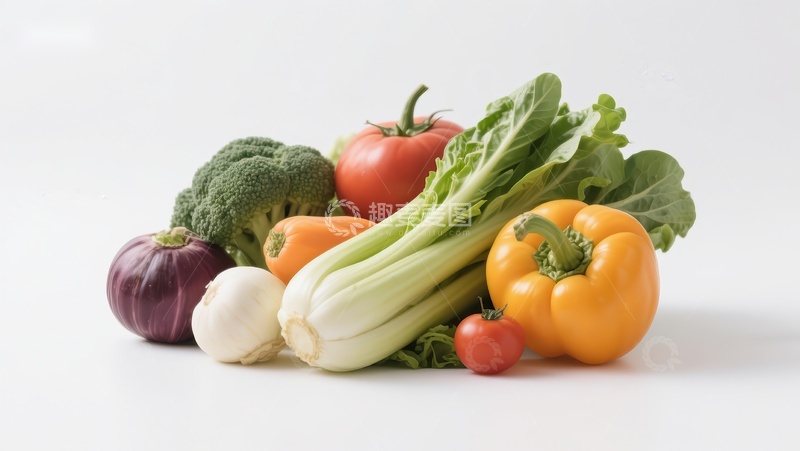 高清大图下载【趣麦麦图】新鲜蔬菜组合展示