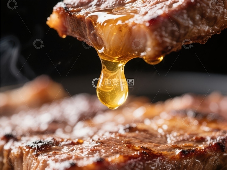 烤肉滴油，诱人美味