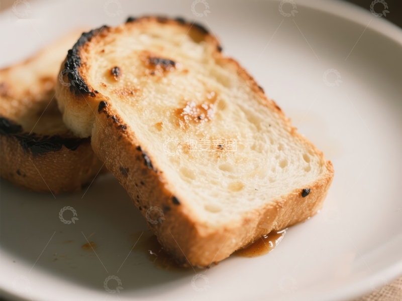 高清大图下载【趣麦麦图】烤面包片的特写