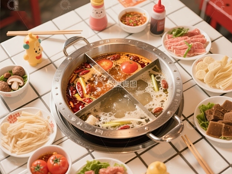 火锅盛宴：多样食材与美味汤底