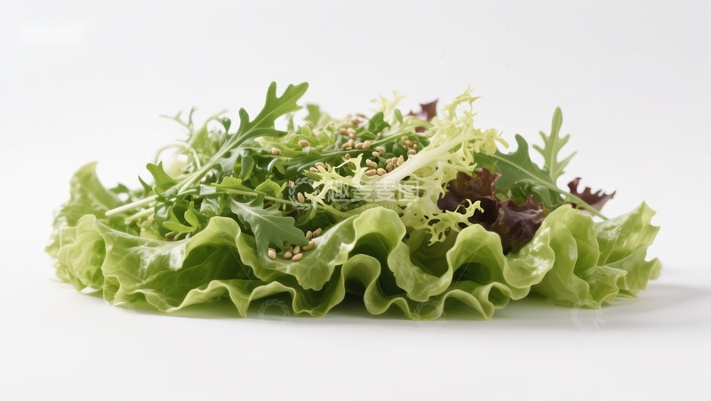 高清大图下载【趣麦麦图】新鲜混合生菜堆