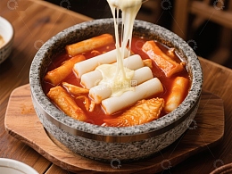芝士年糕火锅，热辣诱人