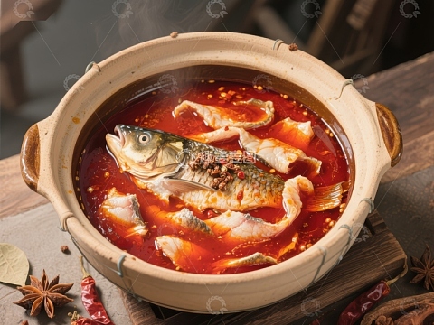 麻辣鱼锅，热气腾腾的美味佳肴