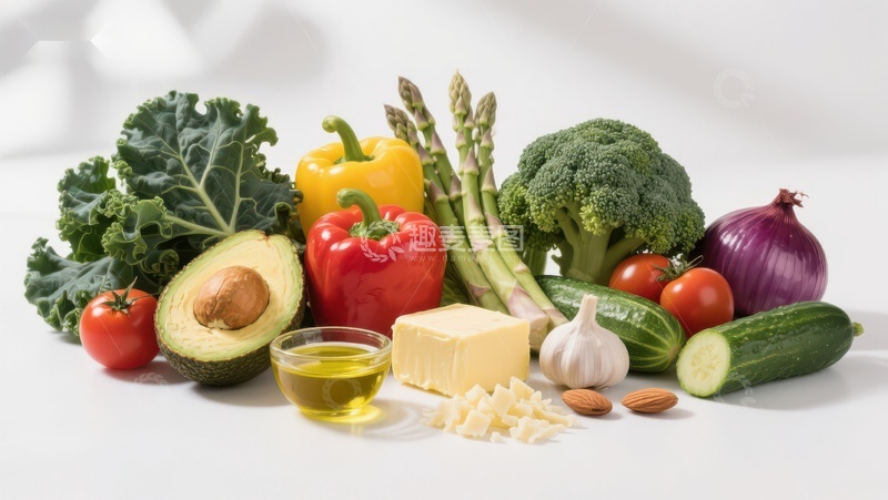 高清大图下载【趣麦麦图】新鲜蔬菜与健康食材