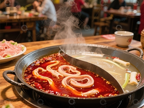 火锅美食：红汤与清汤的完美结合
