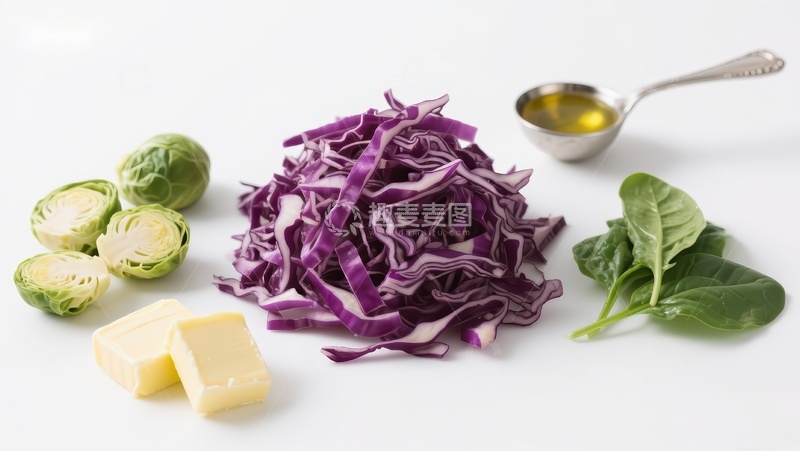 高清大图下载【趣麦麦图】新鲜蔬菜与调料的组合